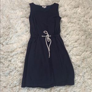 Lands End Canvas. Navy sleeveless sundress. Sz 0